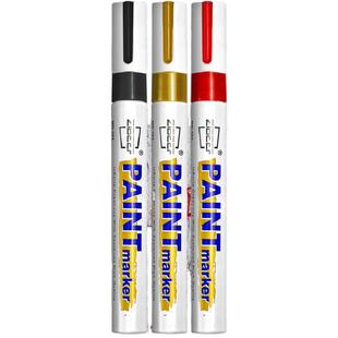 扫墓红色油漆笔工业不掉色墓石碑漆笔碑文金色补漆清明墓碑描碑笔防水防油颜料刷笔上色填色补色油性记号笔