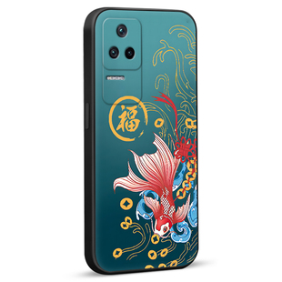彧玺适用于红米k40s手机壳22021211rc网红保护套redmik40s时尚复古风hmK40s软硅胶外壳k40s防摔耐脏hongmi热