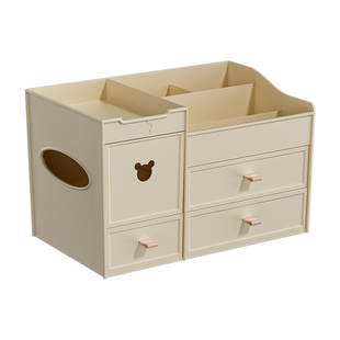 化妆品收纳盒梳妆台桌面口红香水护肤品抽屉置物架分隔整理神器