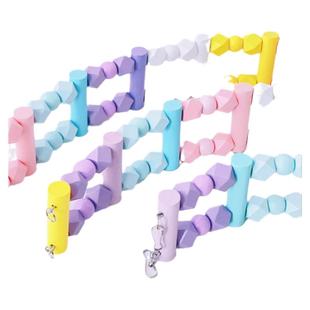 鹦鹉爬梯蜜袋鼯玩具松鼠吊桥小宠物木质花枝鼠爬梯秋千鸟笼攀爬梯