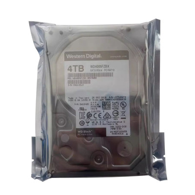 WD西部数据3.5寸4T黑盘WD4005FZBX企业级服务器存储电脑硬盘4000G