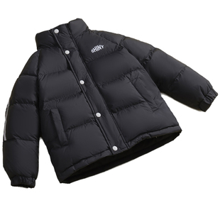 雅鹿2025新款儿童羽绒服短款男童女童中大童立领加厚冬季外套冬装