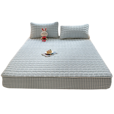 全棉夹棉床笠单件加厚床罩防尘套