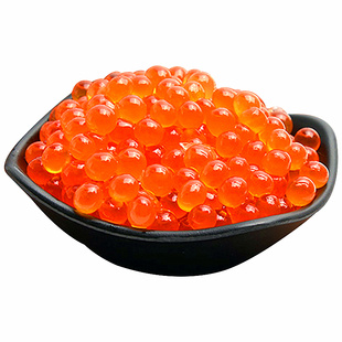 俄罗斯野生大马哈鱼鱼籽酱 天然鲜鱼籽鱼卵寿司料理鱼子 三文鱼籽