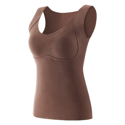 保暖背心女加绒加厚内搭德绒打底