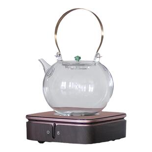 德茗堂电陶炉烧水壶冬天围炉煮茶全套玻璃煮茶器大容量陈皮煮茶壶