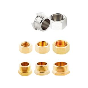 铜加厚4分6分3分2分1内丝堵头水管闷头四分外丝管堵管帽六分螺帽