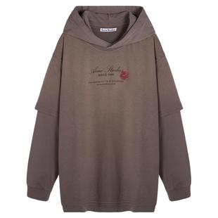 ACNE STUDIOS 秋冬新款女士字母印花连帽卫衣银泰百货精品 301574