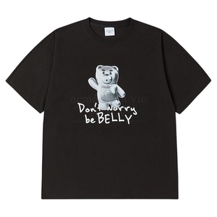 ADLV bellygom联名款纯棉短袖2025年夏季新款男女上衣T恤ins潮牌