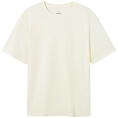 秋季新款男士时尚肌理短T恤