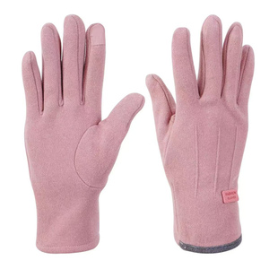 骑行手套保暖加绒加厚防寒可触屏开车户外滑雪运动德绒棉手套加绒