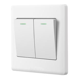 国际电工86型开关插座墙壁面板暗装家用电灯双开单联二开单控开关