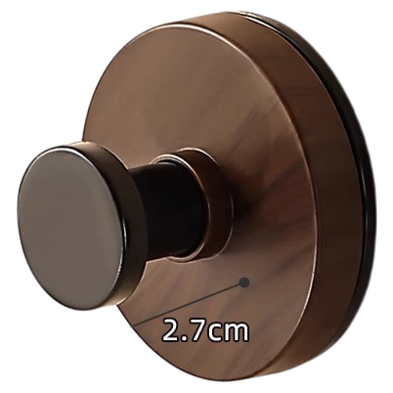 胡桃木纹吸盘旋钮挂钩强力承重粘胶挂钩卫生间厨房免打孔置物挂钩