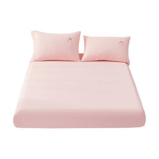 水星儿童纯棉床笠单件纯棉床垫保护罩全棉针织素色A类抗菌床笠罩