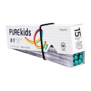 中华Purekids趣写乐e系列细三角洞洞小白杆小奶杆舒适护眼硬笔书法铅笔学生专用书写三角杆铅笔正姿舒服易握