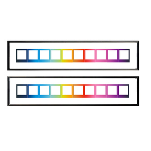 拍立得相纸彩虹相框SQ相纸专用相架铝合金情侣闺蜜照片裱画框挂墙