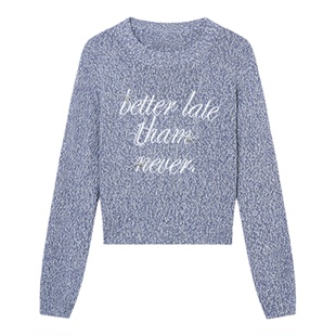 Jamor加墨时尚针织衫毛衣圆领上衣设计感绑带2026春季新款