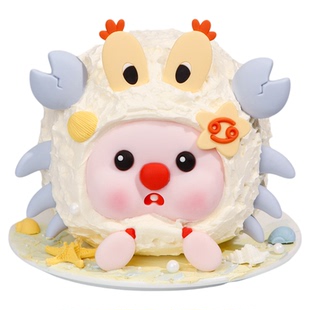 仟卓水瓶摩羯座巧克力蛋糕装饰双鱼天秤露比脸十二星座烘焙插件