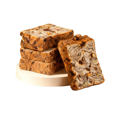 【代餐抗饿】全麦坚果面包吐司