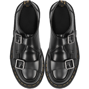 疯家自制 Sidney Monk厚底孟克鞋搭扣马丁鞋靴时尚单鞋小皮鞋子