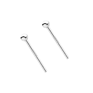 足银耳钉女999纯银耳棒养耳洞耳棍防过敏男睡觉免摘耳骨耳针防堵