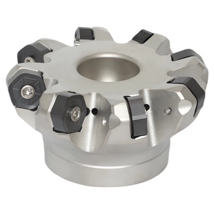 普拉米特NC45HX0906平面45度快进给铣刀盘HNGX0906双面12刃带内冷