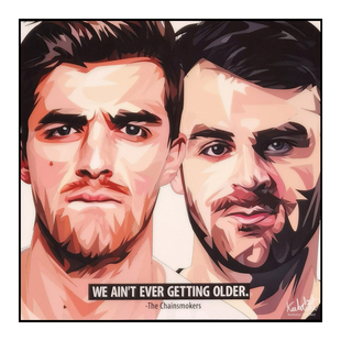 DJ烟鬼烟卷组合The Chainsmokers泰国Famous Pop波普艺术挂画