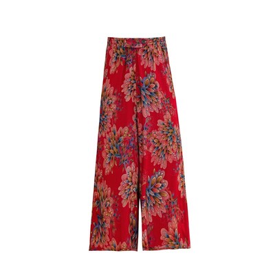 夏季纯棉中老年垂感薄款大码裤子