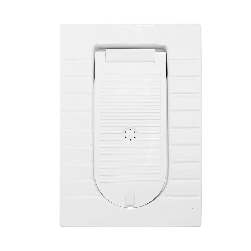 带盖板蹲便器脚踢开盖防虫防臭