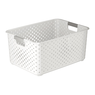 桌面收纳盒零食玩具整理盒家用塑料箱厨房储物篮子杂物书桌收纳筐