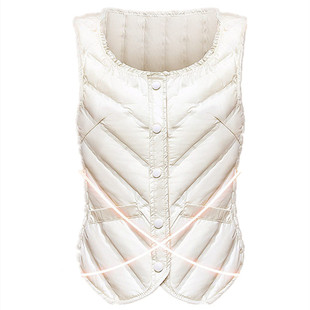 波斯顿轻薄羽绒服马甲女款波士顿官方旗舰店学生内搭贴身背心内胆