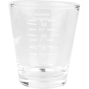 CAFE RHYME意式浓缩咖啡杯盎司杯 玻璃量杯带刻度毫升家用小量杯