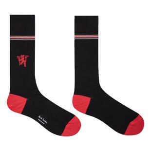 现货正品Paul Smith & Manchester United曼联红魔联名款运动袜