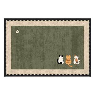 中古风地毯客厅2026新款免洗可擦沙发卧室家用高级感防水防污地垫