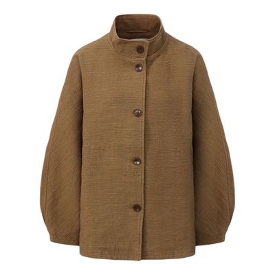 halfmoon X LOOKNOW设计师品牌2025年秋季新款廓形感短款外套女