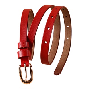 【超软100%纯牛皮】腰带女装饰细腰带女式真皮软简约小皮带窄裤带