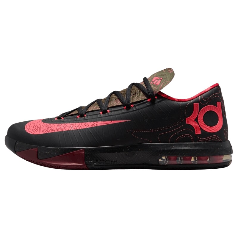 滔搏丨NIKE耐克男KD杜兰特6黑粉气象员运动训练篮球鞋IM4409-001