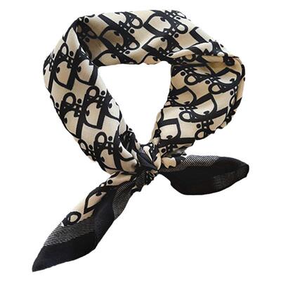 仙女小柒初春气质提花围巾小方巾