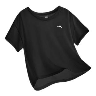 安踏儿童速干短袖2026夏季新款圆领冰丝网眼男童运动跑步休闲T恤