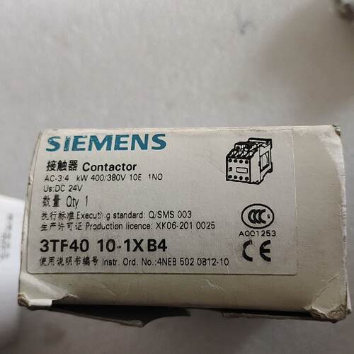 询价-3TF40 10-1XB4，接触器，未使用