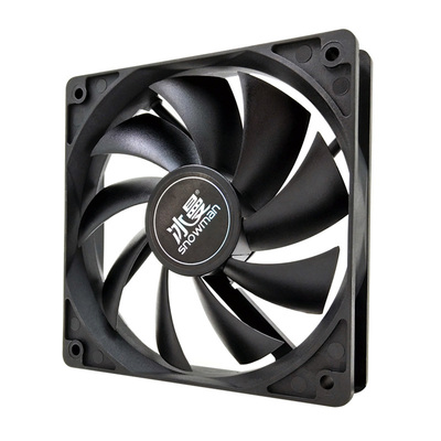 TT冰曼静音12CM机箱风扇 台式主机电脑12厘米机箱散热风扇12V无光