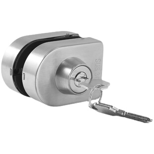 单开玻璃门地锁免开孔地插销单开门玻璃锁单门插销锁卫生间浴室锁