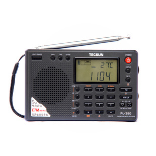 Tecsun/德生 PL-380新款英语听力四六级学生高考考试fm调频收音机