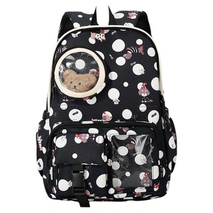 大容量结实耐用高中书包女初中生小学生三到六年级背包痛包双肩包