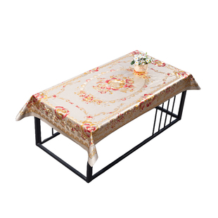 新款桌布免洗防水防油餐桌台布家用方桌书桌长方形茶几桌垫格子