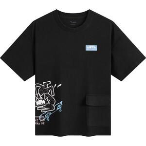 安踏儿童少年顽家潮流短T
