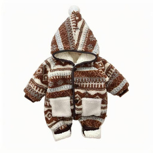 连体衣婴儿冬外穿加厚宝宝保暖外出服超萌巨好看冬装儿童连身哈衣