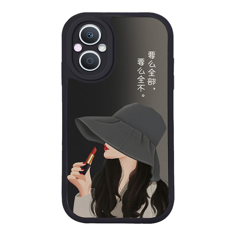 小羊皮女孩适用opporeno8pro手机壳rino7se新款opoprneo6opp0ren09女opr17opppreon5rone4opoor15pooprk10