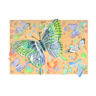 手工diy创意美术材料包幼儿园儿童益智玩具绘画课程画画工具套装