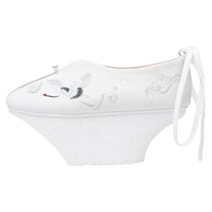 原创古装汉服女鞋登云履 清代旗装花盆底鞋古风格格鞋宫女鞋